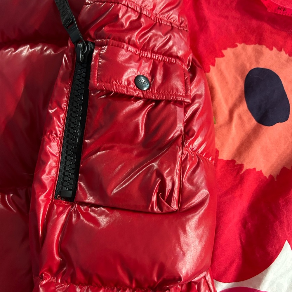 SAM. Red Puffer Jacket - Picture 8 of 13